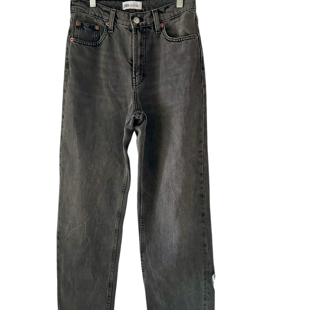 Zara Women’s Dark Gray Straight Jeans Size 2
